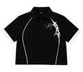 MISMATCHED BLACK POLO