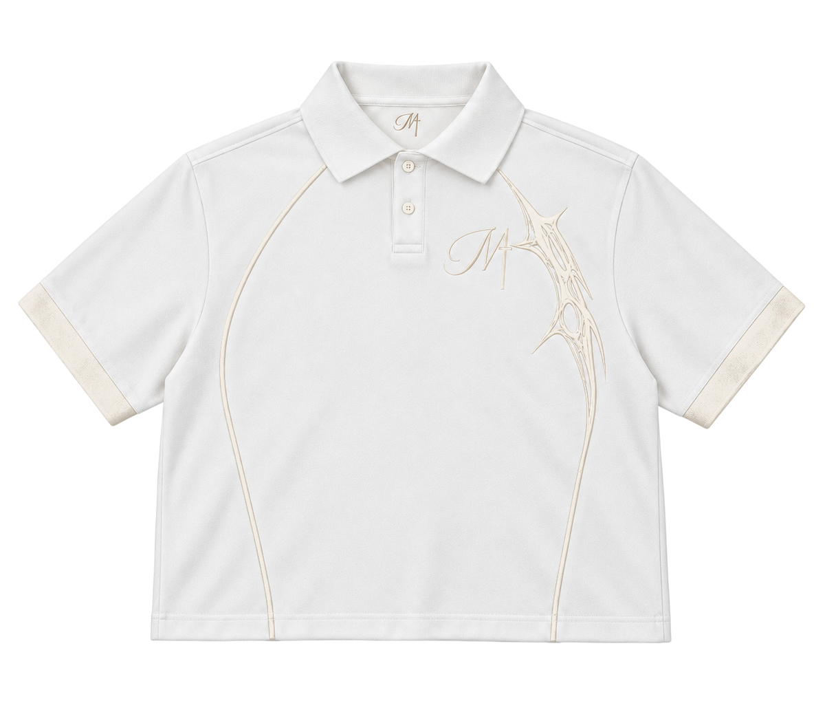 MISMATCHED WHITE POLO